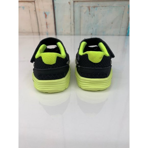 Nike Toddler 2C Lunar Glide 4 Black Green - Picture 4 of 10